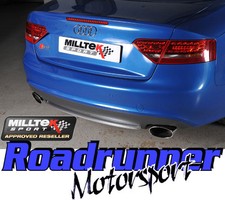 Milltek Audi S5 3.0 B8 Coupe 09-11 Exhaust Cat Back Resonated Polished Ovals