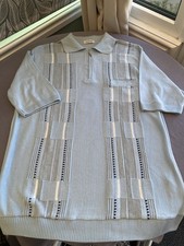 Damart Men’s Polo Style Top With Zip In Uk Size L Plain On The Back