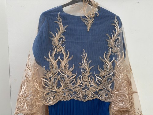 Gold wrap embroidery - embroidery,