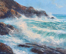 Cornwall Seascape Oil Painting