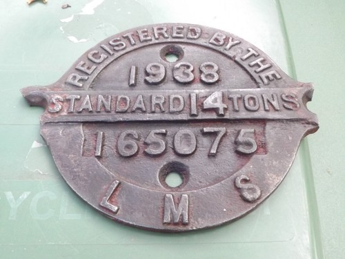 Lms wagon registration plate - wagon,