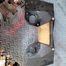 twin su carbs heat shield with spring anchor