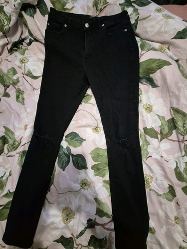 Primark black ripped skinny - black,