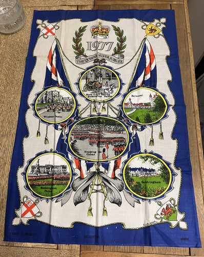 Cotton tea towel queen - towel,