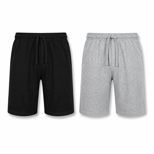 Mens pyjama shorts pack - pack, 100%