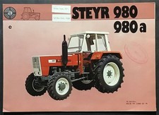 STEYR 980 980a TRACTORS Agricultural Sales Brochure FEB 1975 #TS 321/74e
