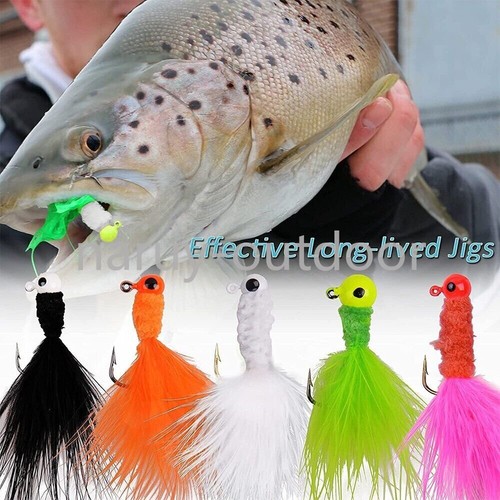 25pcs jig heads marabou - 25pcs,