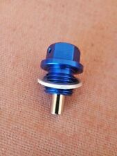 FORD SOHC PINTO, COSWORTH YB MAGNETIC SUMP DRAIN PLUG Blue Capri ESCORT SIERRA