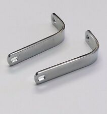 Chrome L Shape Exhaust Pipe Brackets Triumph TR6 T120 T140 E6857