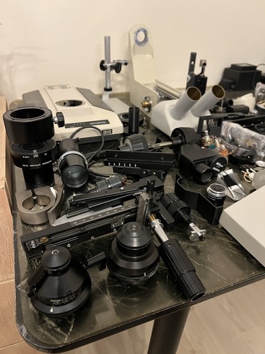 Huge microscope parts lot - huge,