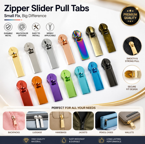 Pcs metal zipper puller - zipper, zip
