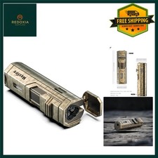 Luxury Retro Triple Jet Flame Lighter - Refillable Butane, Gift-Ready Design