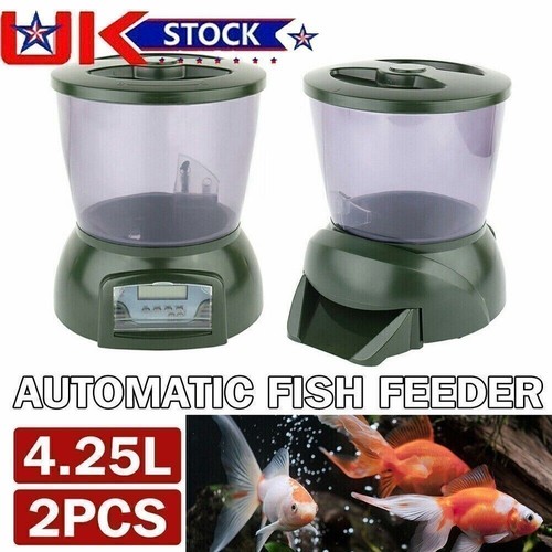 2pc automatic pond fish feeder - 2pc,