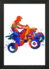 Quad Bike Framed Wall Art