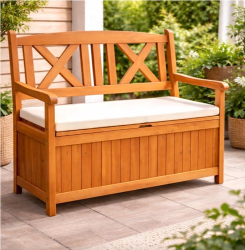 Garden storage bench seater - storage, 2