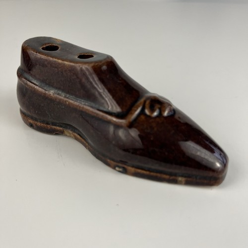 Antique inkwell rockingham - antique,