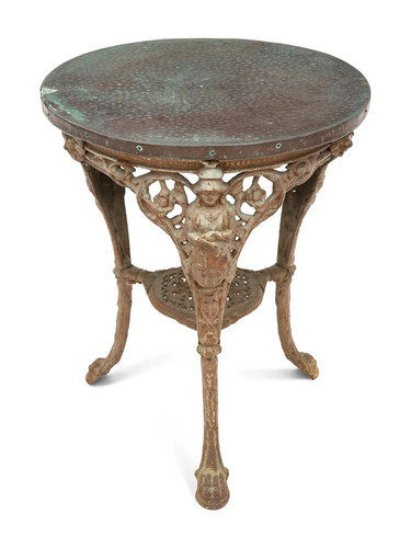 English pub table with - table, copper