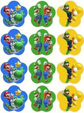 24 Super Mario Cake Toppers Edible Party Decorations