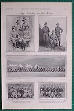 1900 BOER WAR ERA VOLUNTEER RIFLES CAPE TOWN HIGHLANDER PIPERS GARRION ARTILLERY