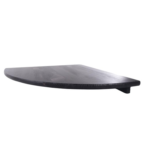 Black wooden corner - black,