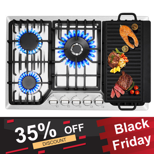 Burners inch gas cooktop - burners,