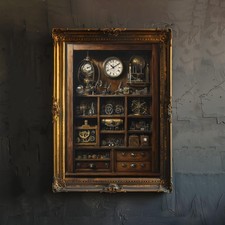 Steampunk Cabinet of