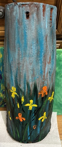 Mexican roof tile - roof, painted