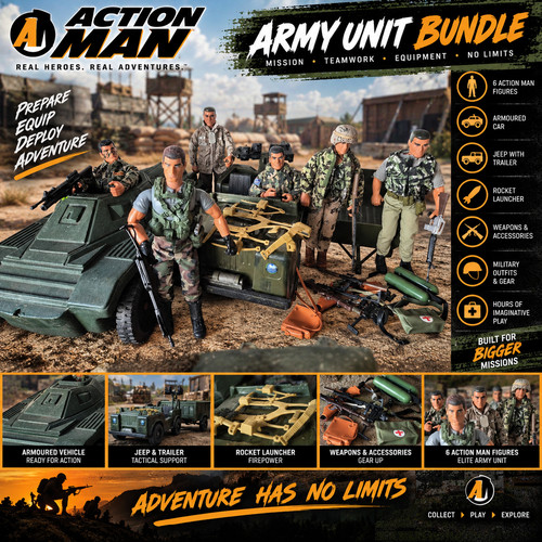 Action man army bundle - bundle, 6