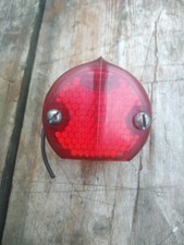 VINTAGE LIGHTWEIGHT MOTORCYCLE WIPAC RED REAR &CLEAR NUMBER PLATE LIGHT.ORIGINAL