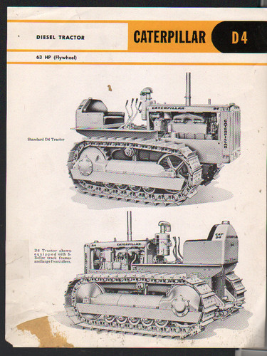 1958 caterpillar 63hp - "d4",