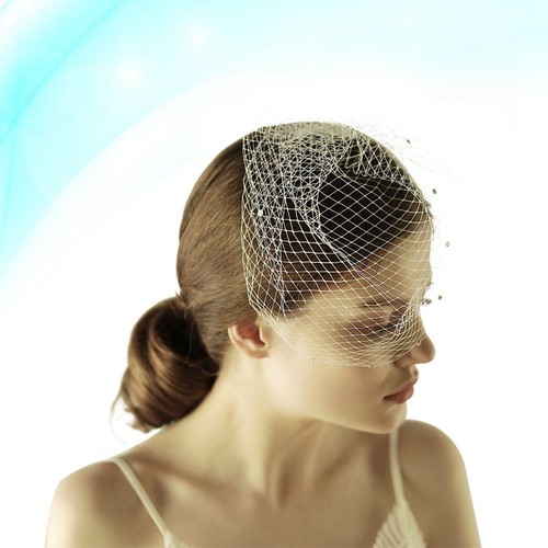 Bridal face veil - bridal,