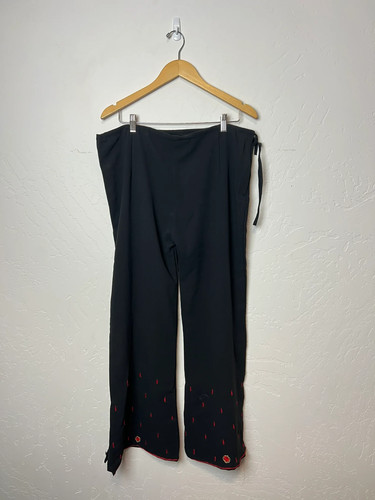 Vintage wide leg crepe - leg, pants