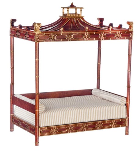Dolls house chinese walnut - dolls,