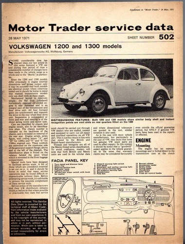 Volkswagen beetle 1200 1300 - beetle, &