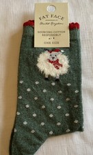 Fat Face Womens Fluffy Sheep Socks New Size UK 4-7