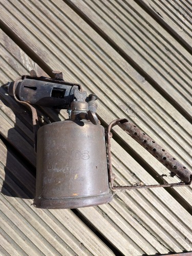 Vintage brass blow lamp - blow,