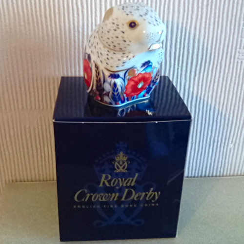 Royal crown derby poppy mouse - derby,