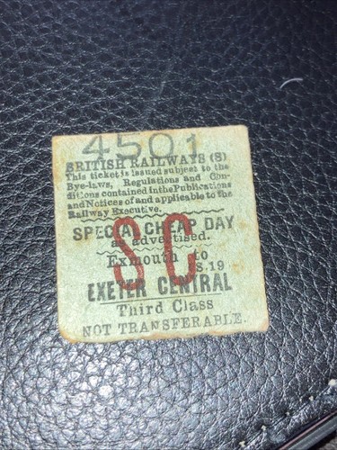 Half railway ticket - half.,
