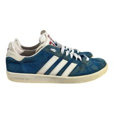 adidas Grand Prix Suede Blue White Classic Tennis Sneakers Men’s 11.5 Vintage 