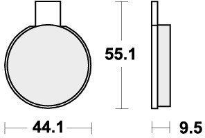 Sbs brake pads front for - sbs,