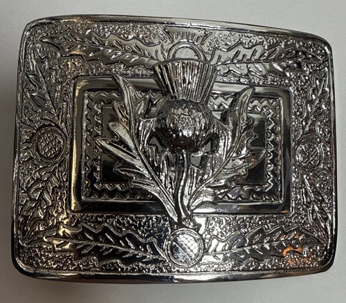 Stunning chrome kilt belt - chrome,