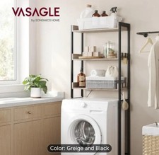 3 Tier Bathroom Laundry Washing Machine Shelf Rack Over the Toilet Storage Unit.