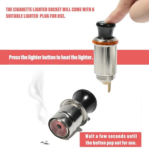 12v cigarette lighter socket - 12v,
