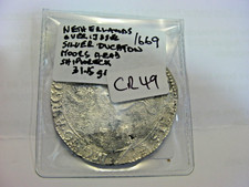 SPANISH NETHERLANDS BRABANT SILVER DUCATON 1689 SHIPWRECK CHARLES 11  CR49