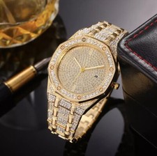 Mens Designer Bling Watch
