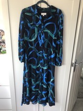 Hobbs Size 12 Midi Shirt Dress