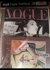 Vogue UK magazine Oct 2025 RAYE finds her light + Vintage Cover Vogue Notebook 3