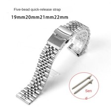 Rugged Stainless Steel Quick Release Watch Strap Band 18/19/20/21/22mm Universal
