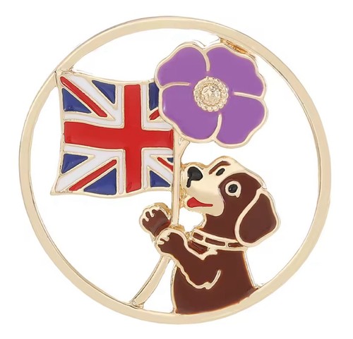 Purple poppy union flag - poppy,