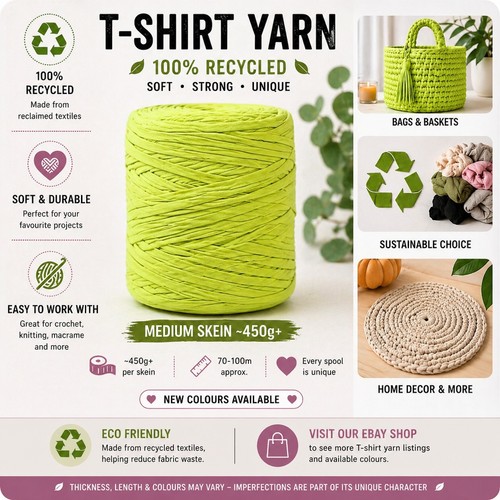 Medium recycled shirt yarn - medium,